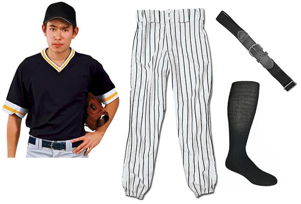 pinstripe youth baseball uniforms